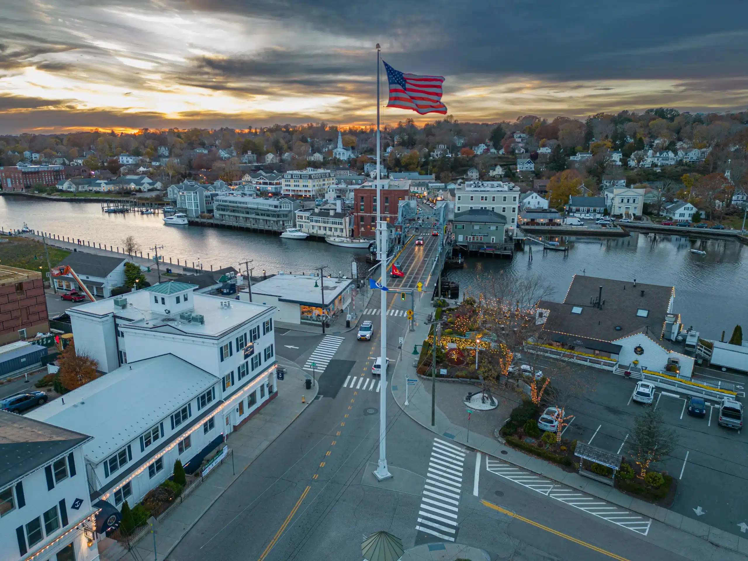 Photo of mystic flagpole